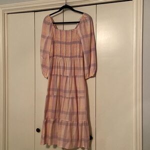 Time and tru smocked midi dress